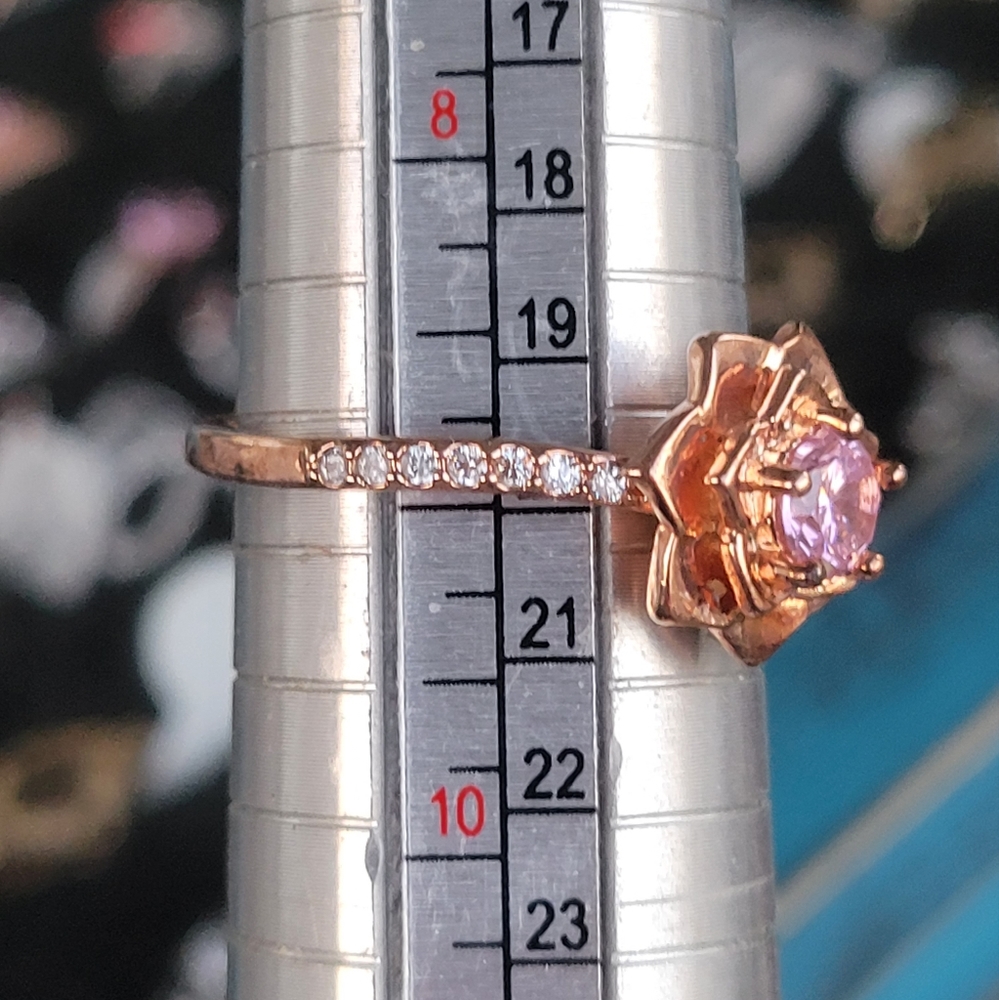 Fragrant Jewels Pink Rose Ring - Picture 8 of 8
